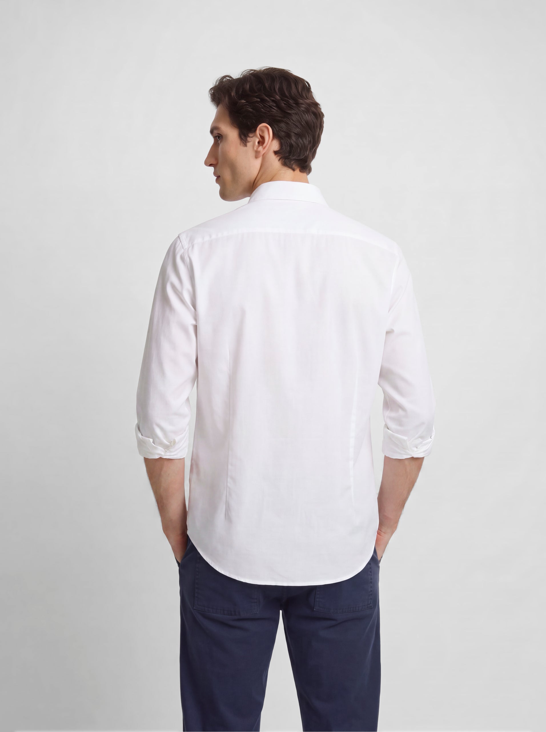 Camisa sport estructura blanca