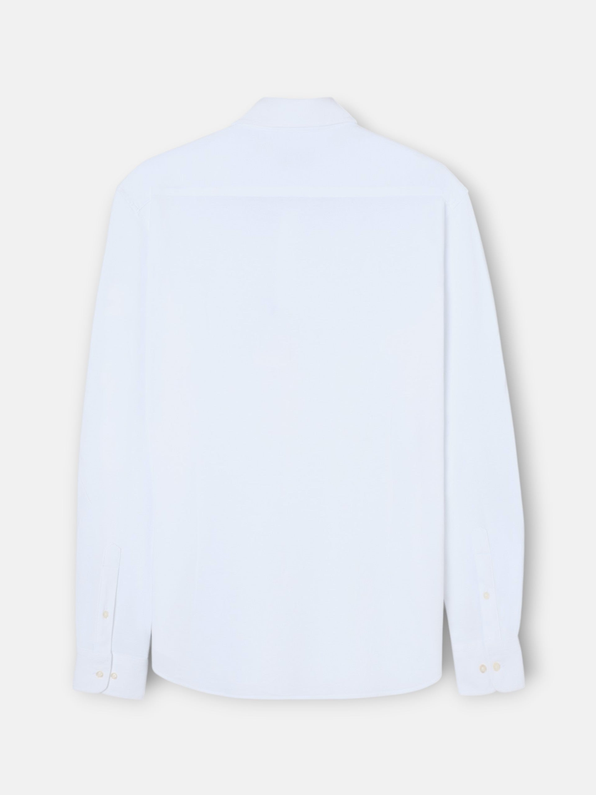 Camisa sport pique blanco