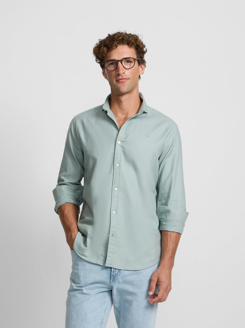 Camisa sport espiga verde