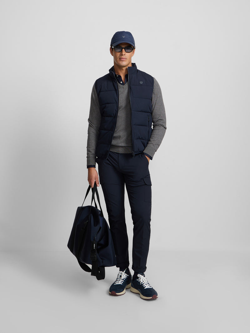 Pantalon sport cargo tecnico azul marino