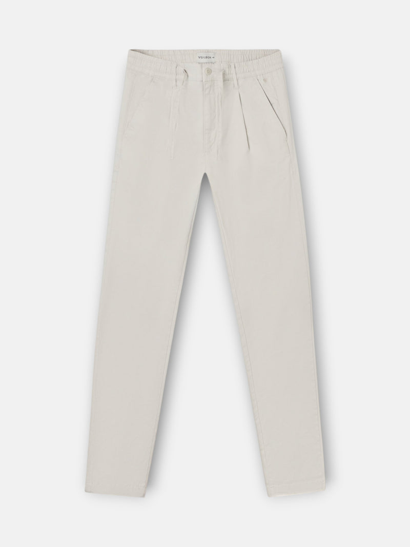Stone pleated sport jogger pants