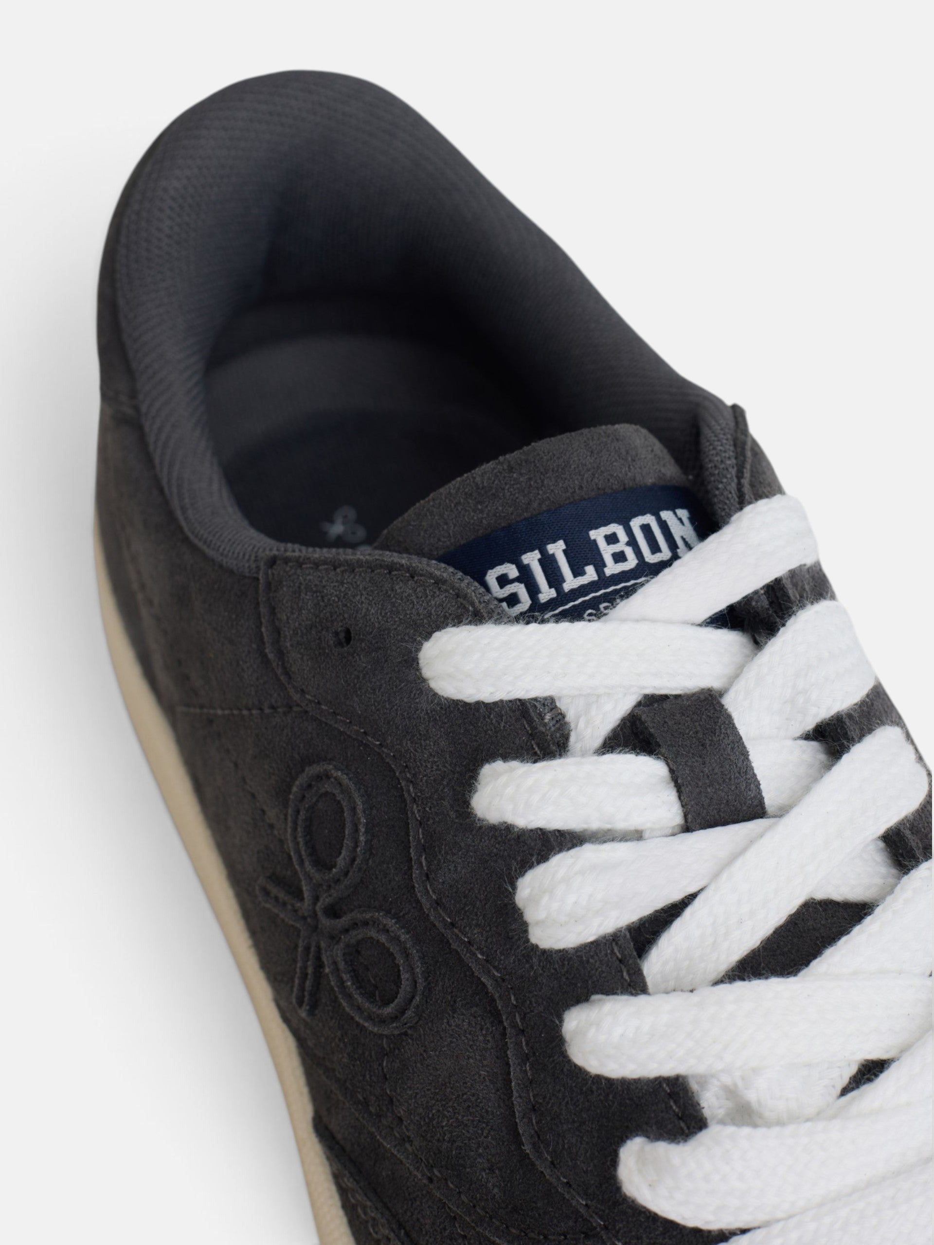 Zapatilla casual serraje azul marino