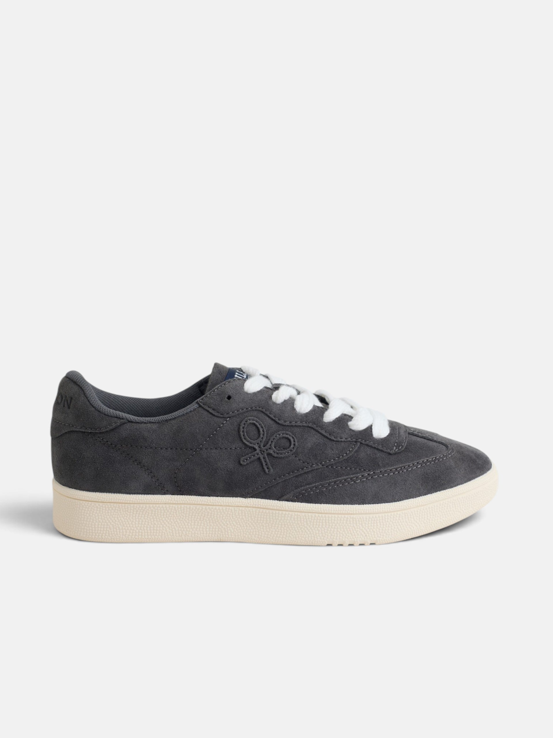 Zapatilla casual serraje azul marino