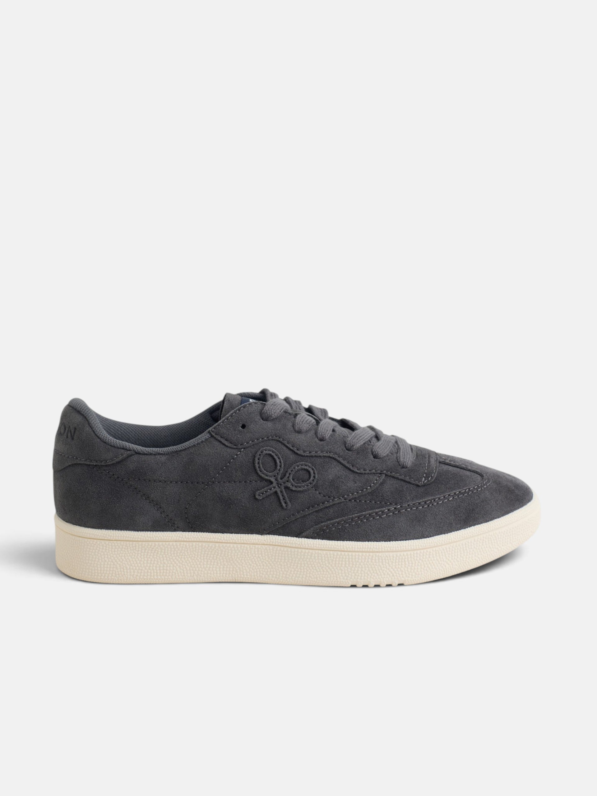 Zapatilla casual serraje azul marino