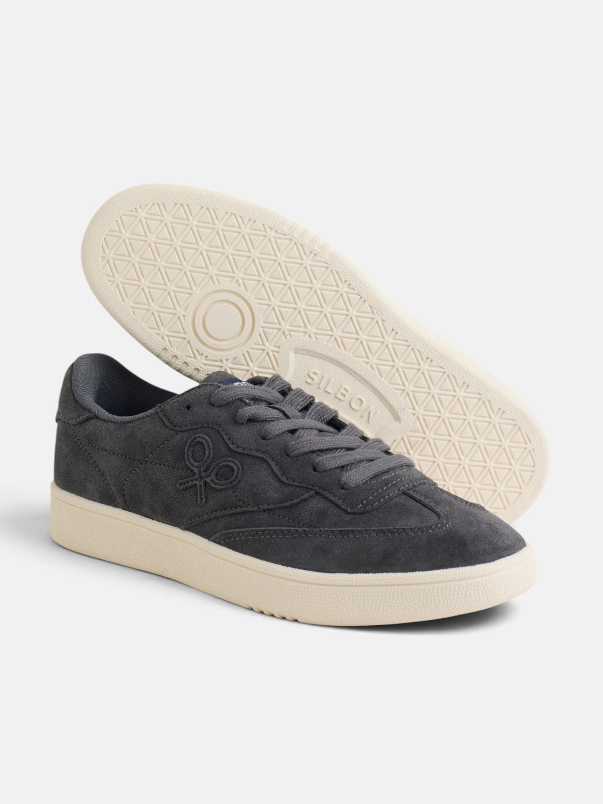 Zapatilla casual serraje azul marino