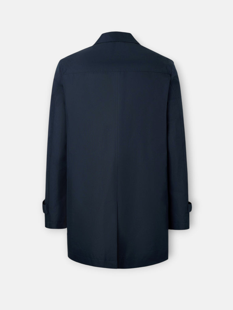 Trench-coat court bleu marine