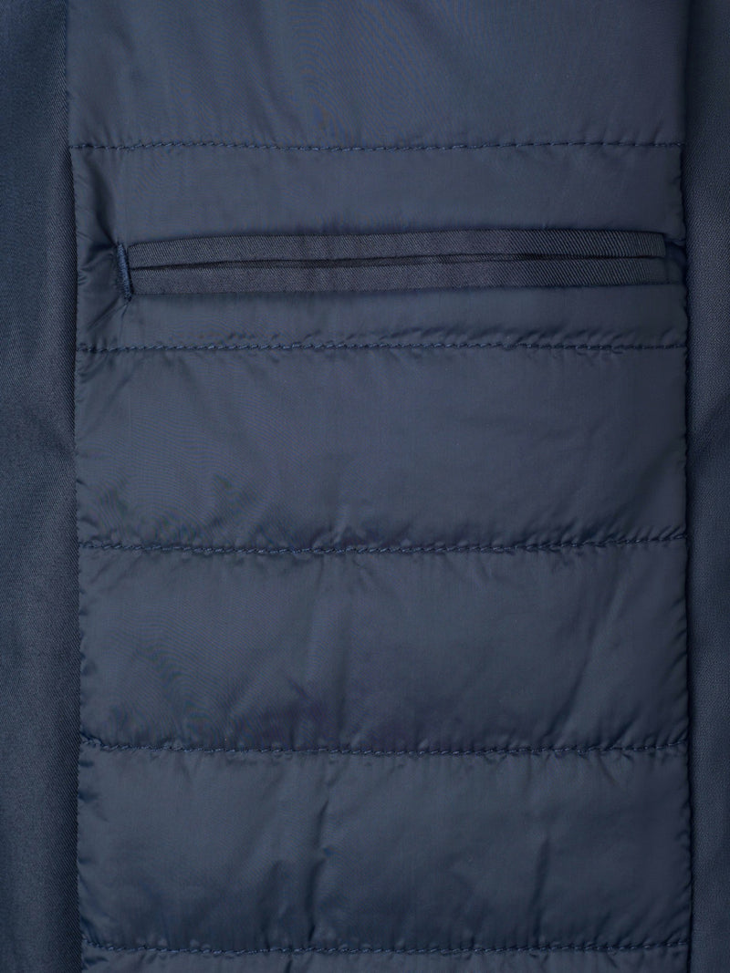 Trench-coat court bleu marine