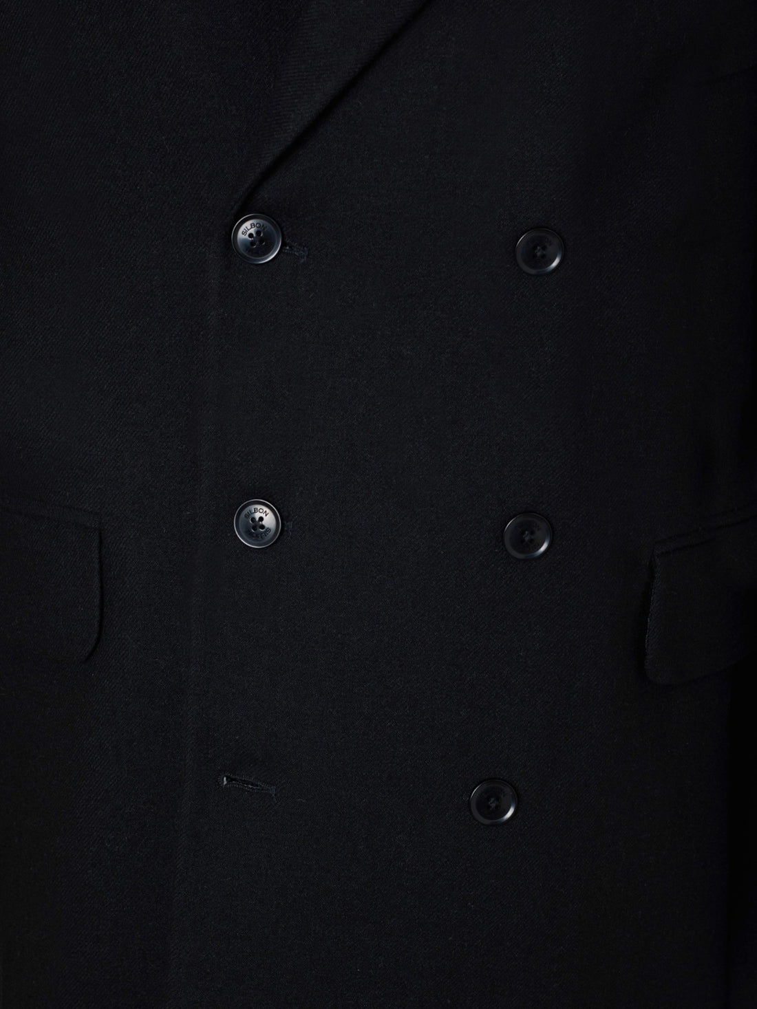 Manteau unique croisé noir