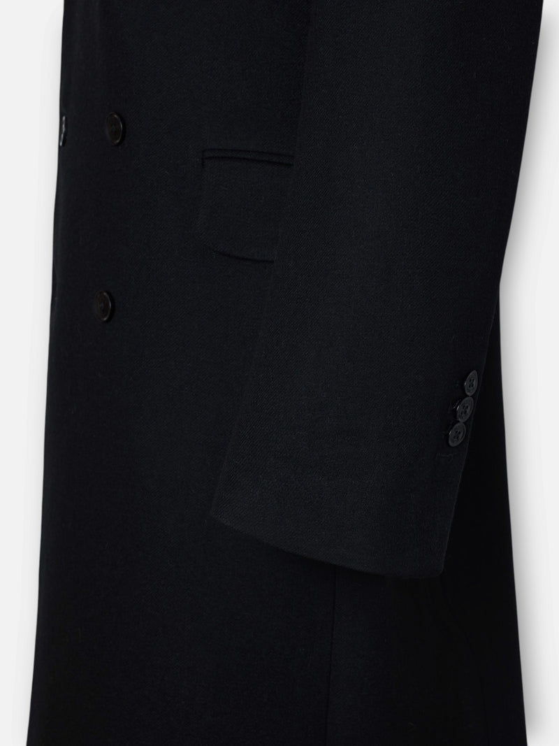 Manteau unique croisé noir