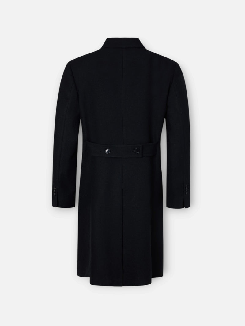 Manteau unique croisé noir