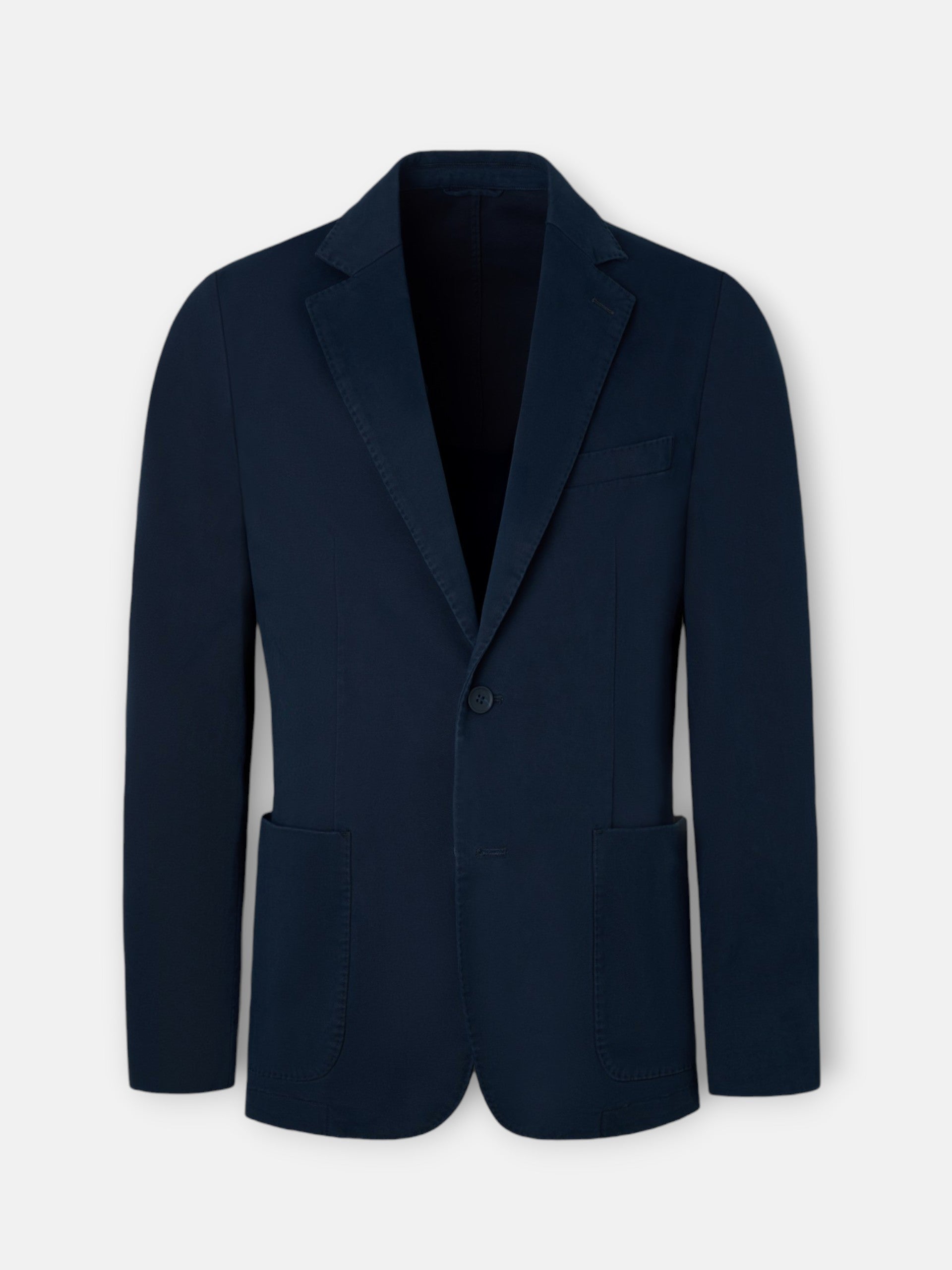 Veste blazer droite bleu marine casual