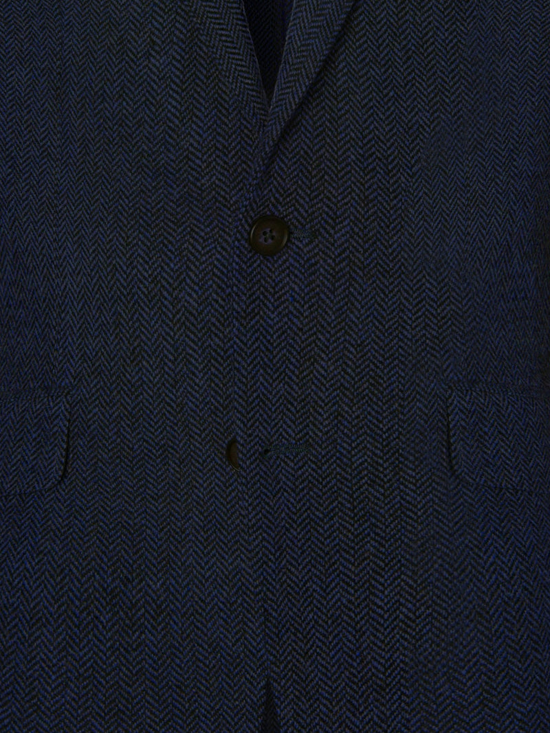 Blazer espinha azul-marinho