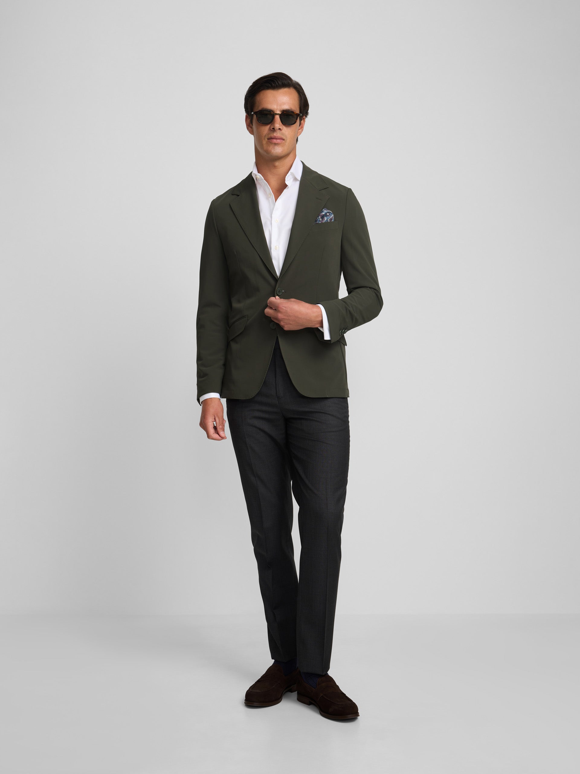 Blazer técnico verde