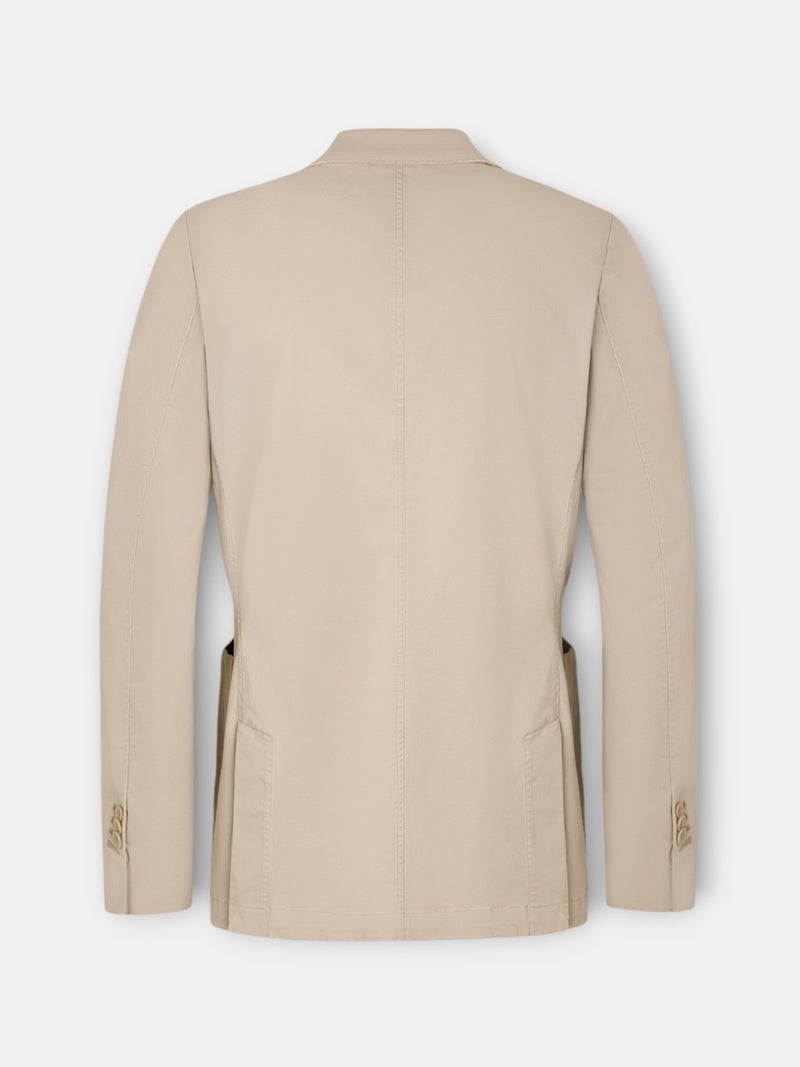 Blazer casual reto bege