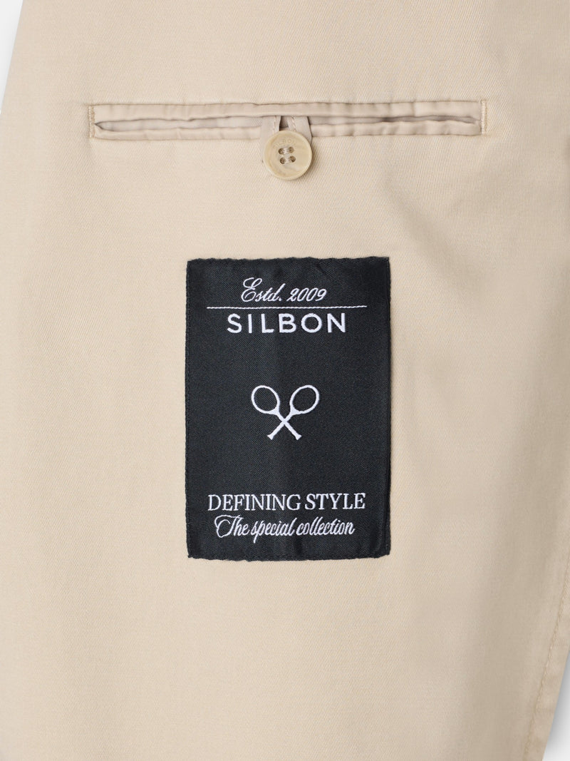 Blazer casual reto bege