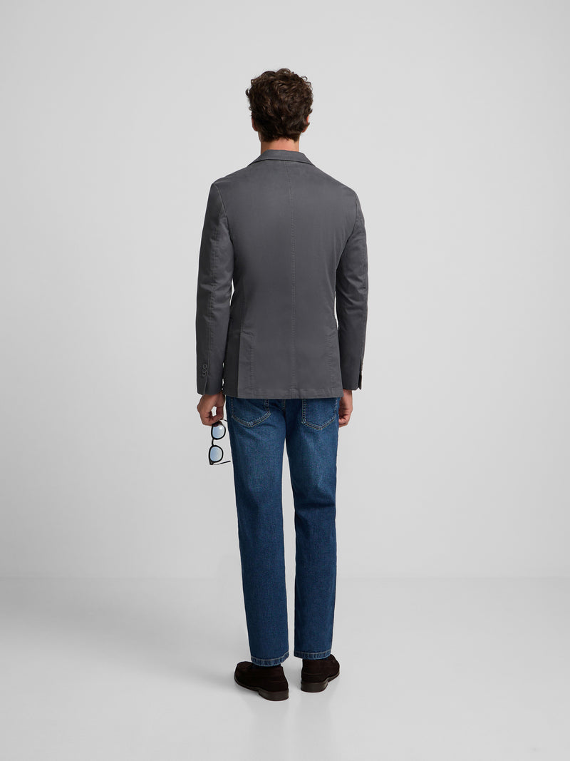 Americana casual recta gris