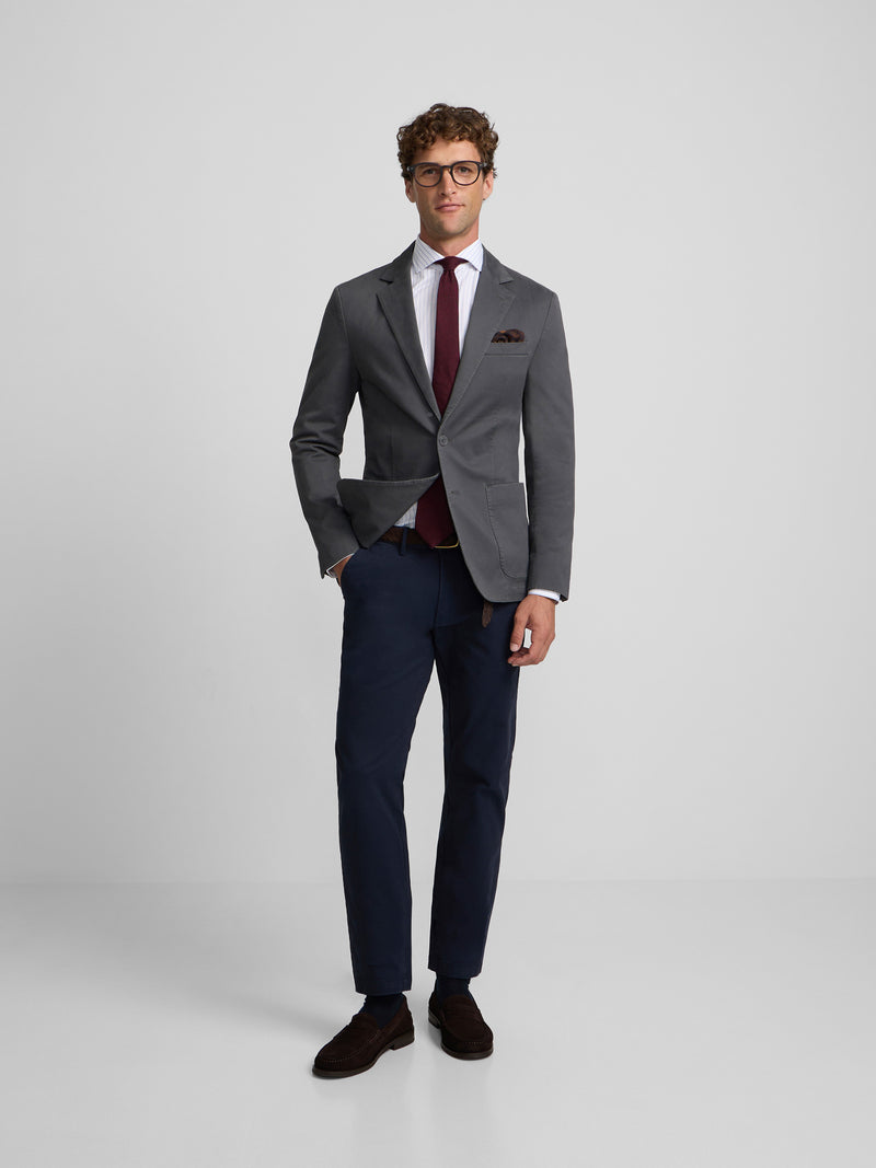 Americana casual recta gris