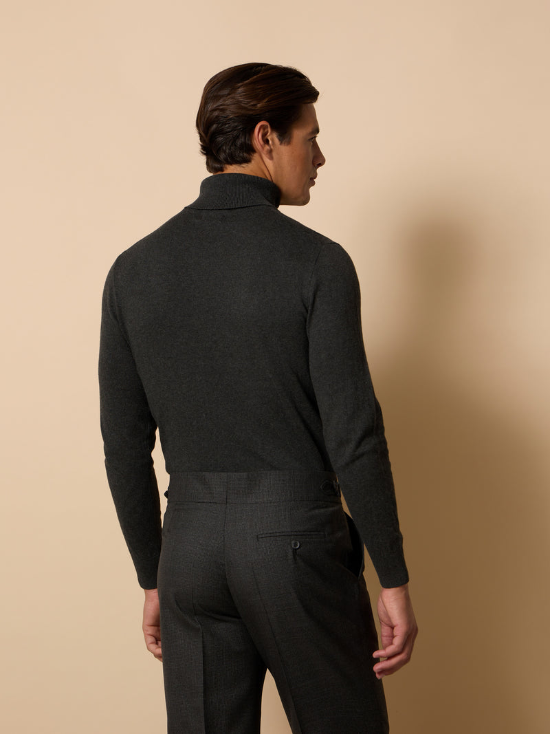 Jersey classic unique cuello vuelto gris