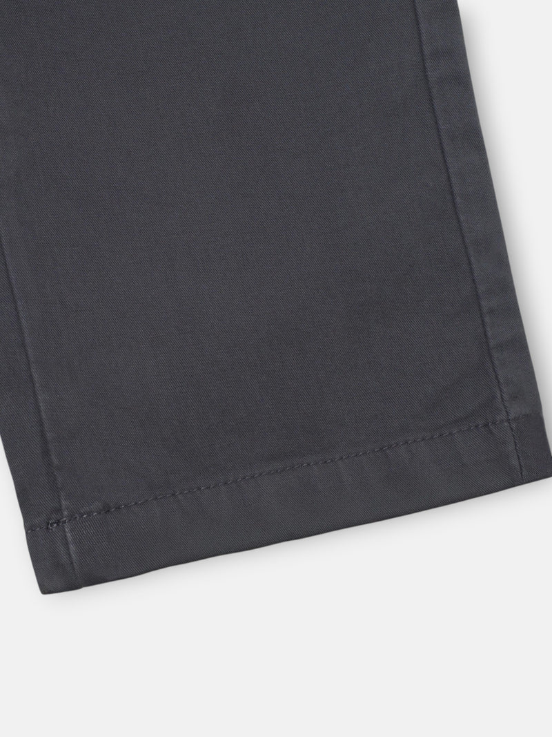 Pantalon chino sport à pinces gris anthracite