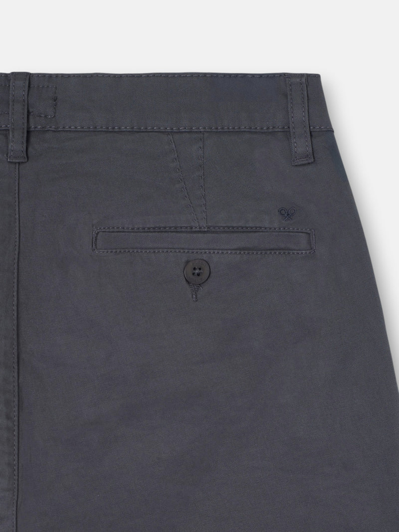 Pantalon chino sport à pinces gris anthracite