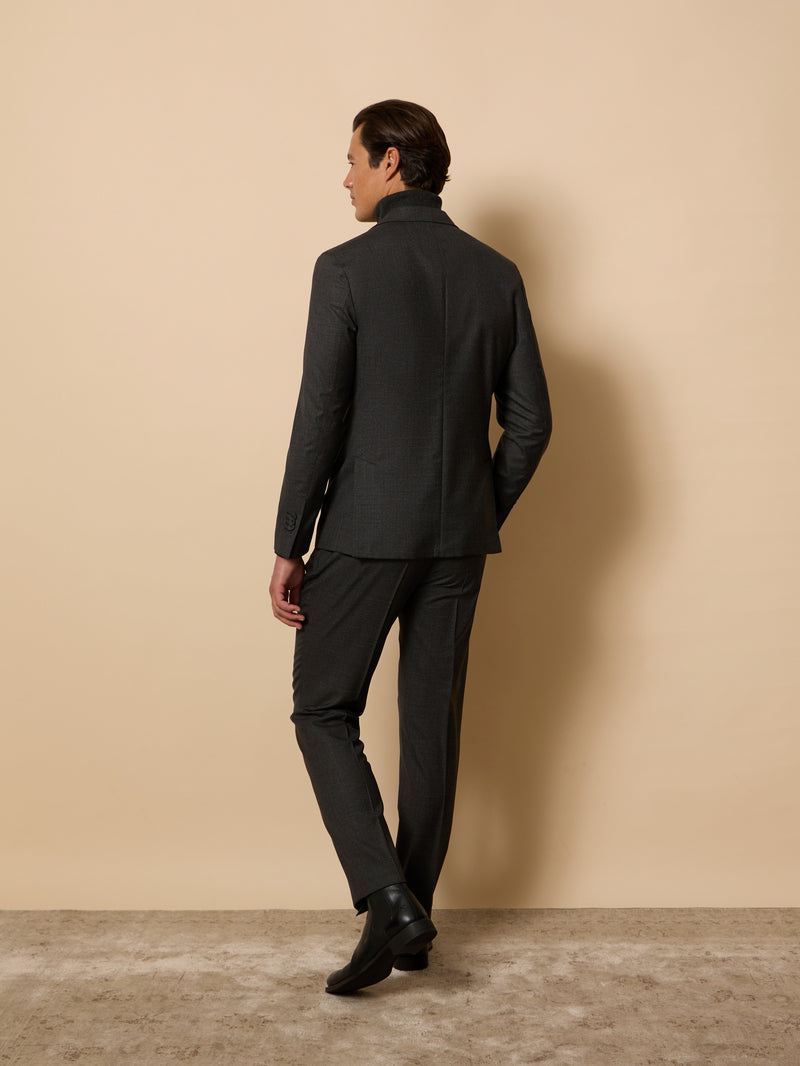 Americana unique traje pata de gallo gris