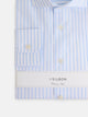 Camisa de vestir risca média branca