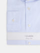 Light blue small check dress shirt