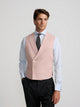 Chaleco chaque cuello clasico coral