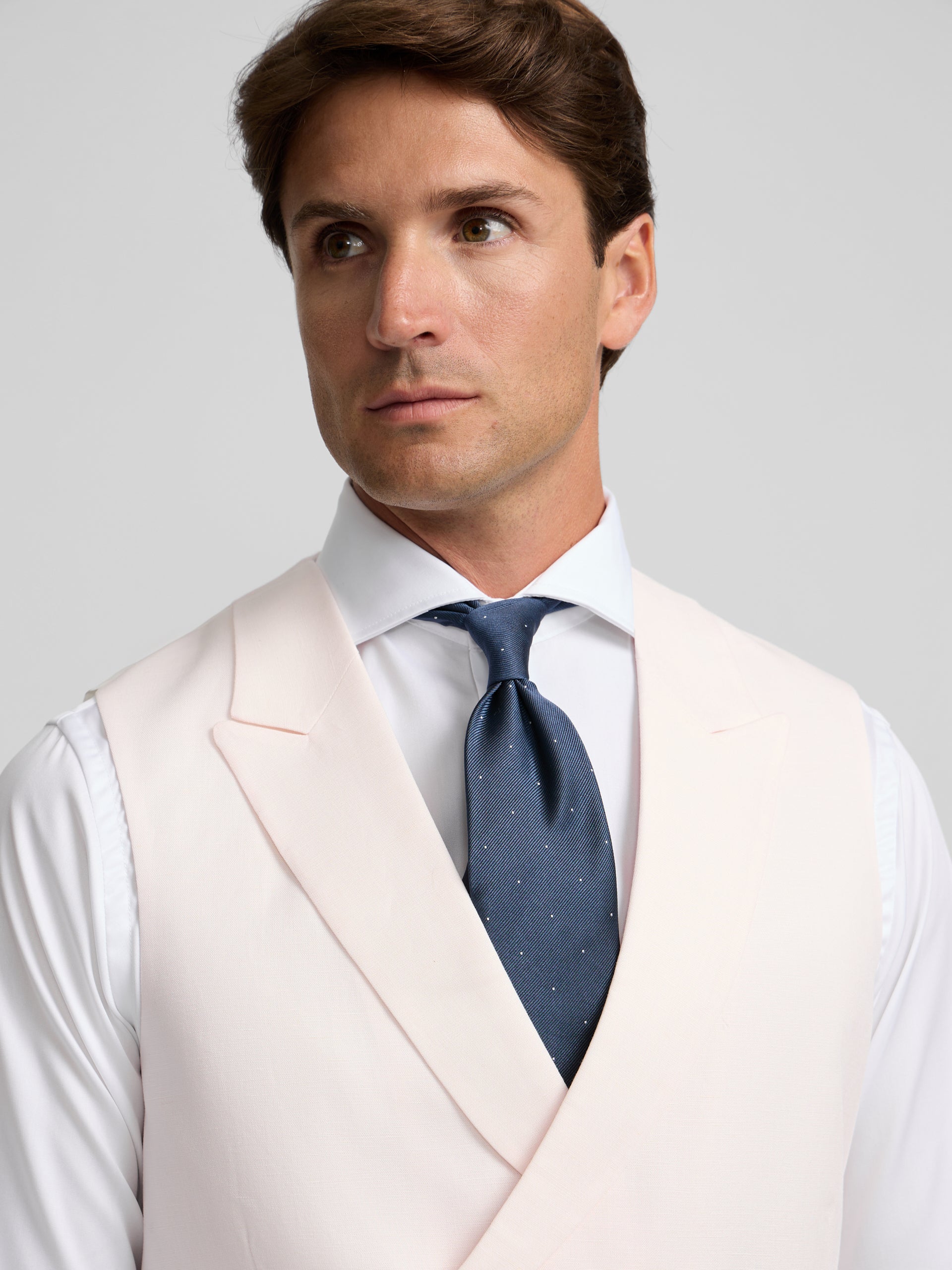 Chaleco chaque cuello clasico rosa