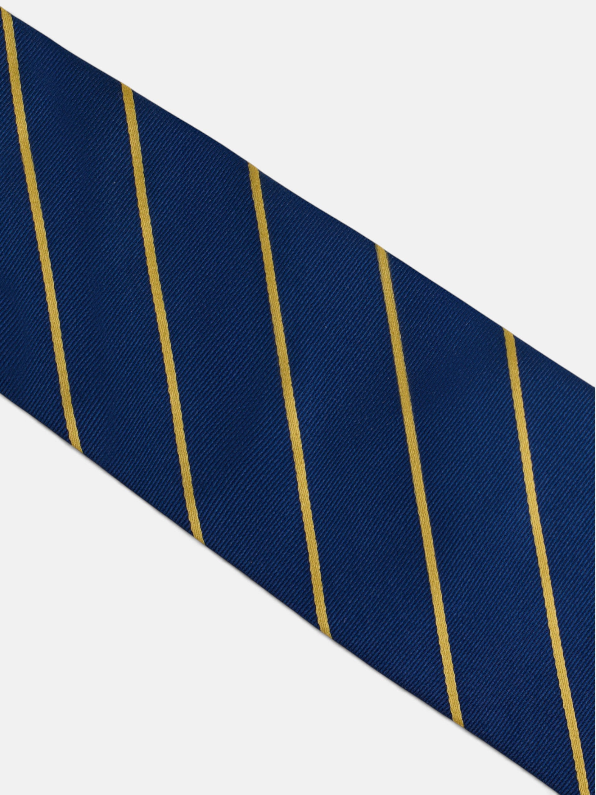 Navy blue medium stripe tie
