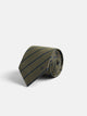 Green medium stripe tie