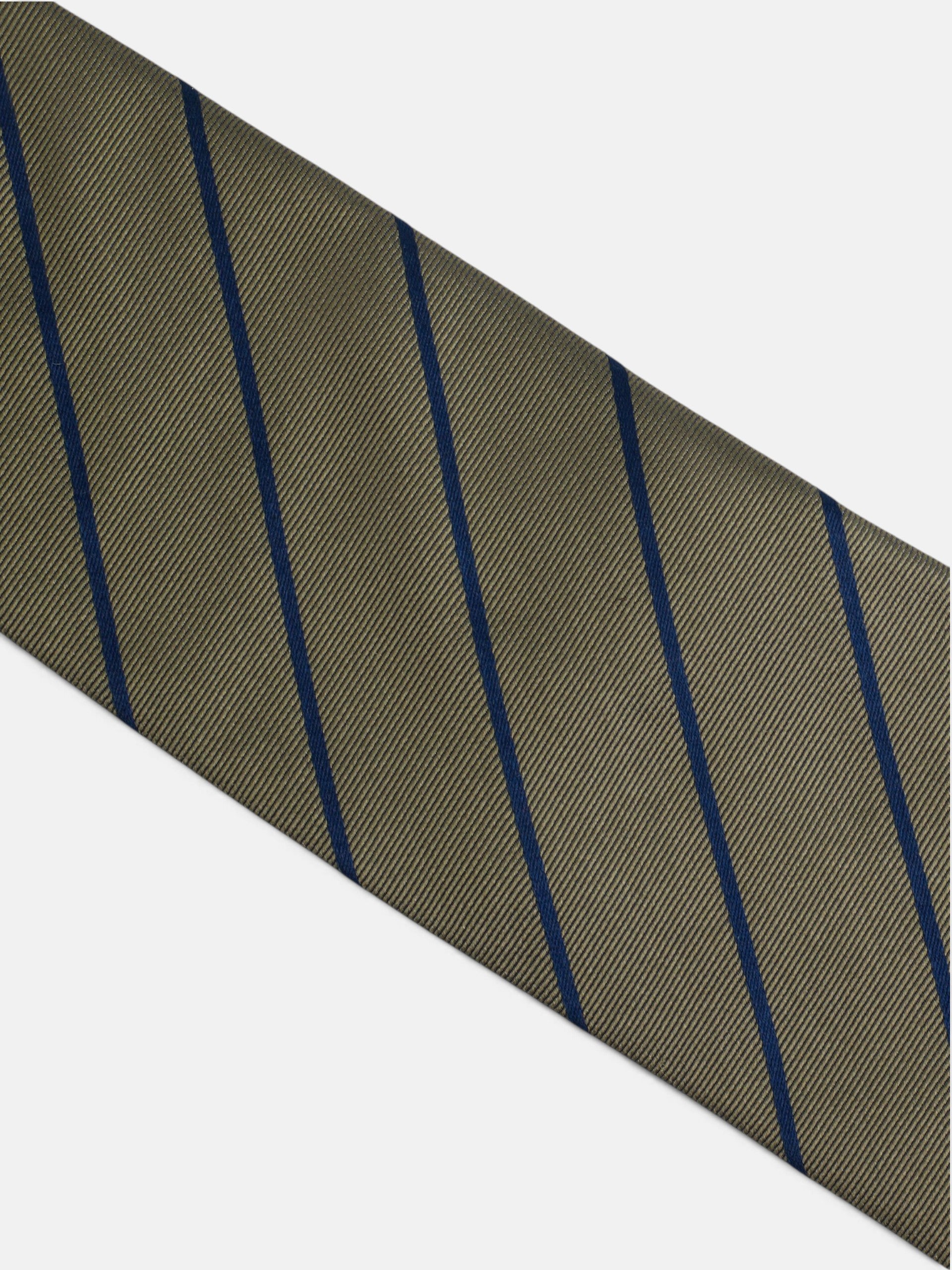 Green medium stripe tie