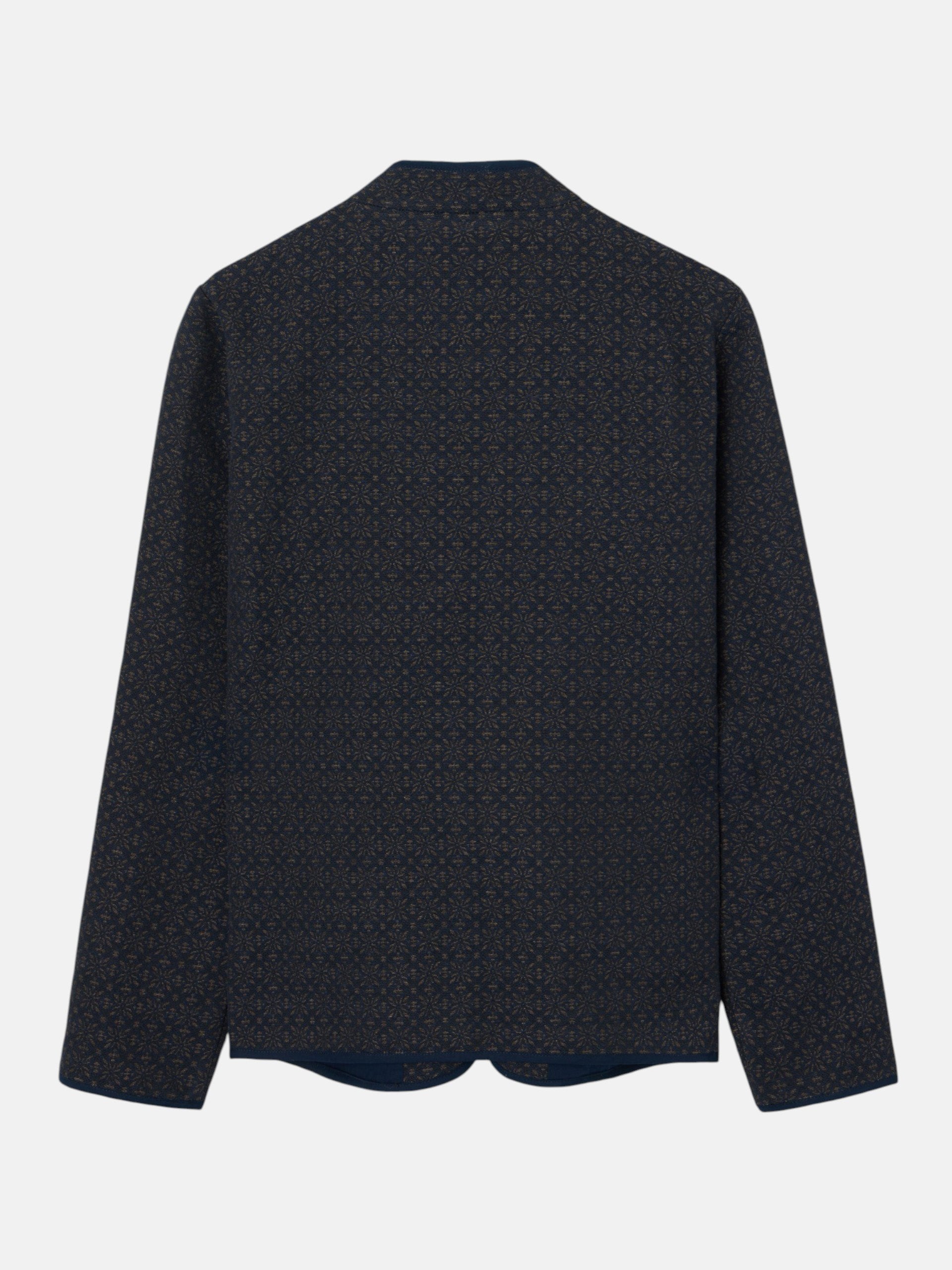Navy blue jacquard jacket