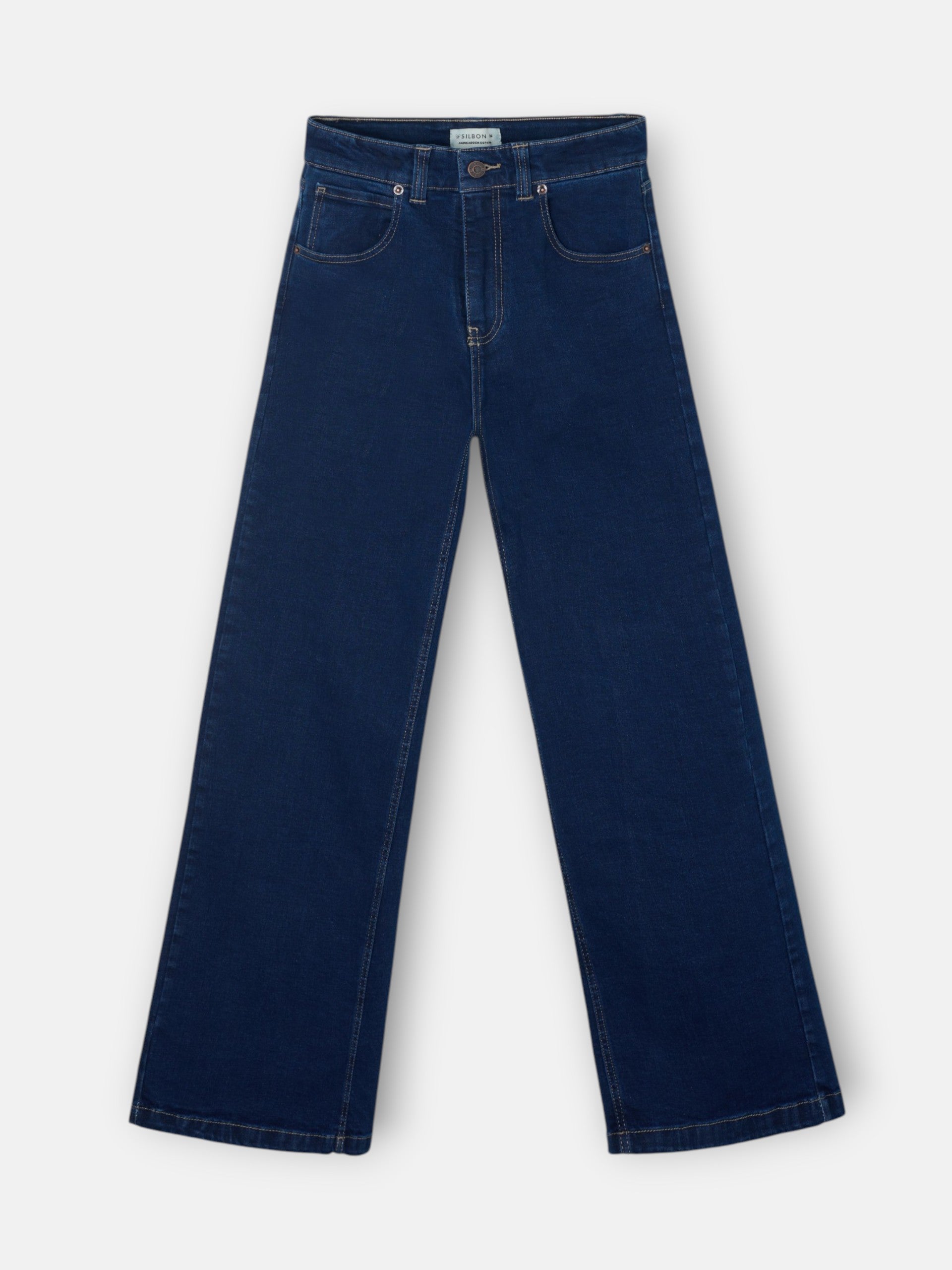 Pantalon flare denim azul