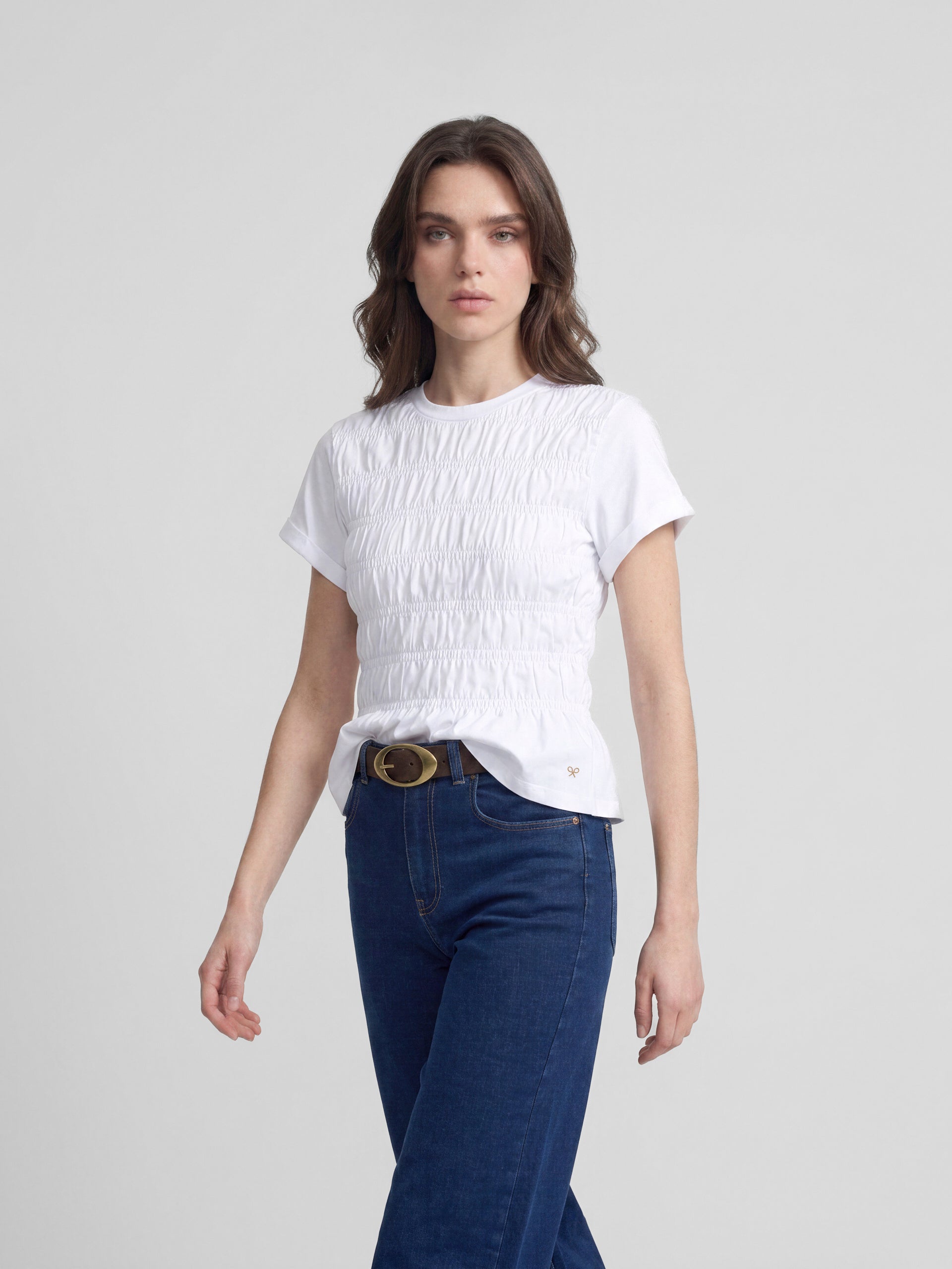 Pantalon flare denim azul