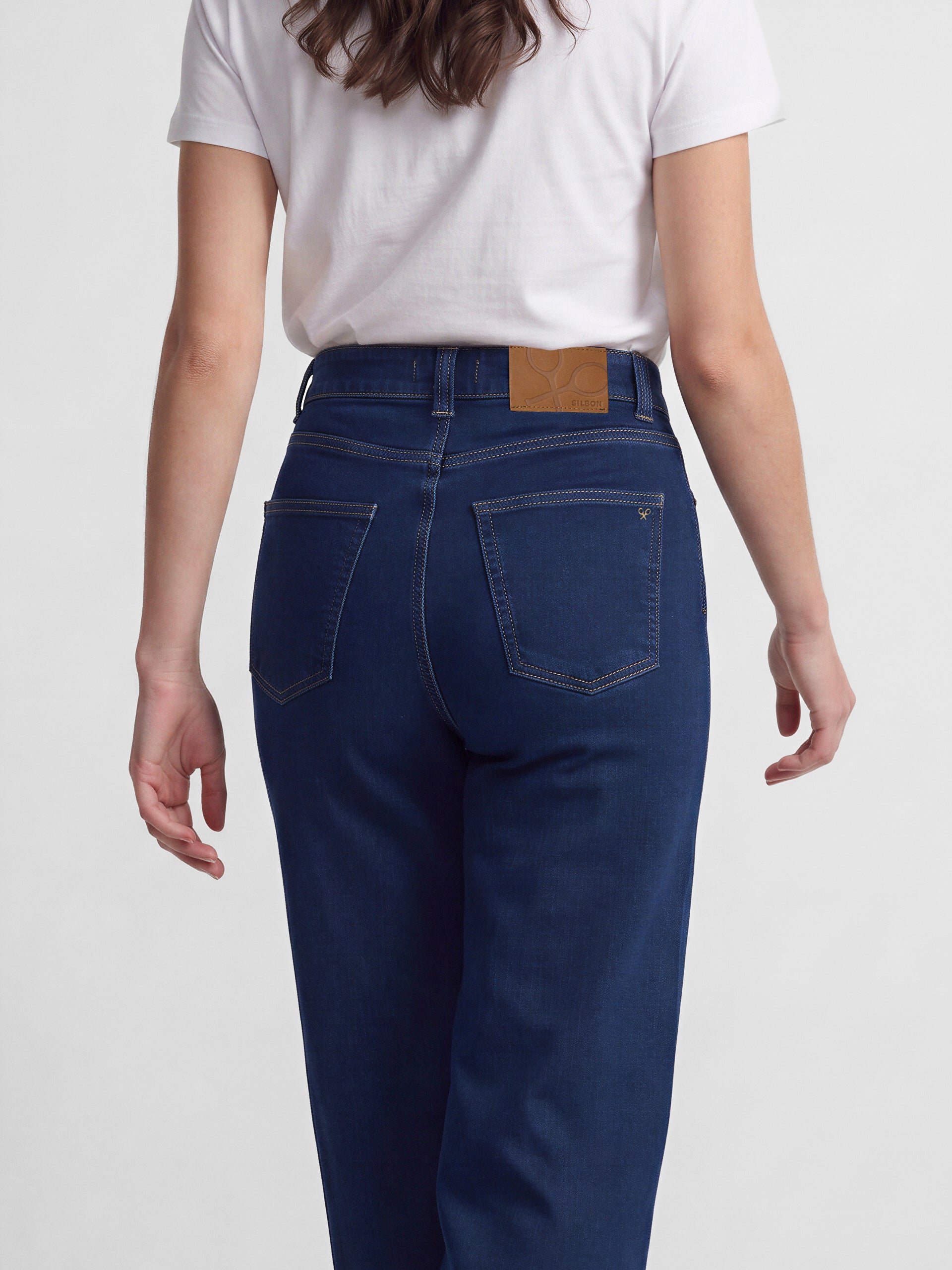 Pantalon flare denim azul