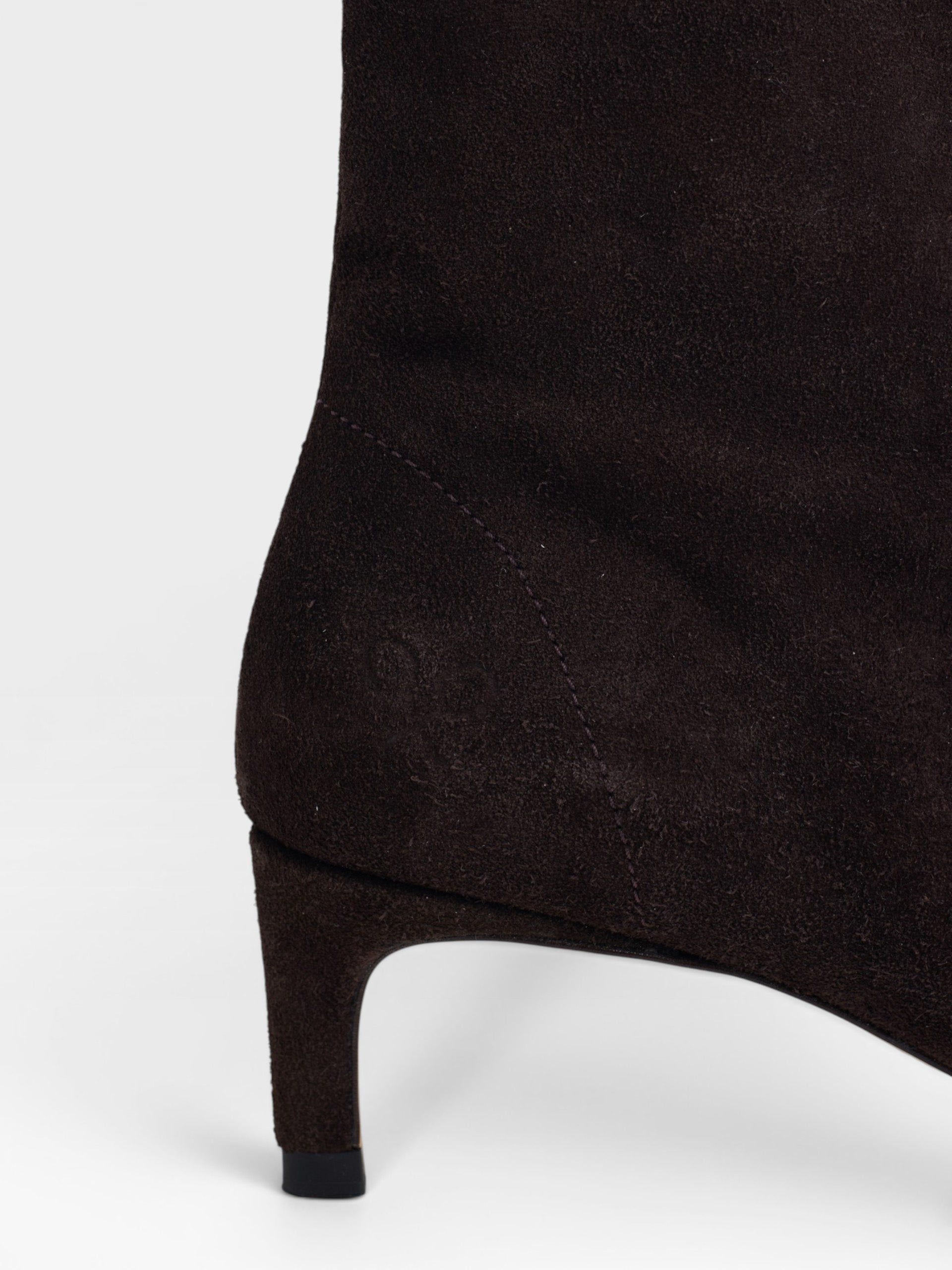 Botin tacon kitten ante marron