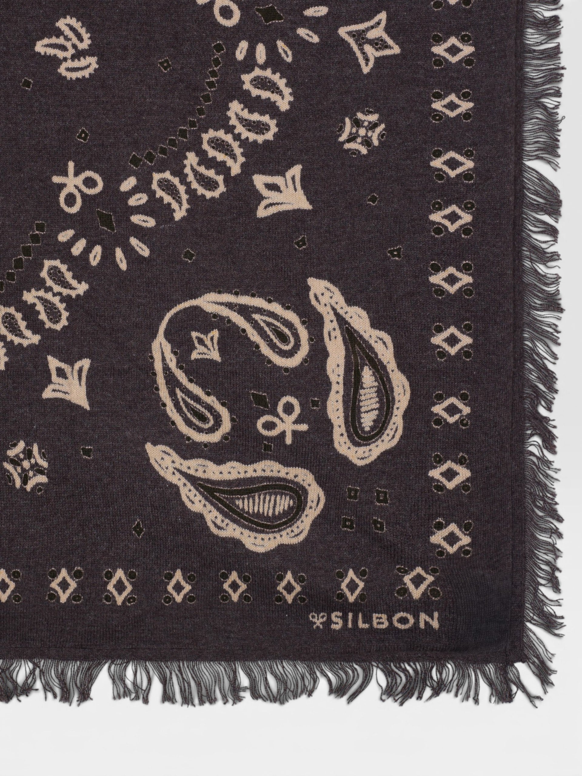 Bandana punto grande marron