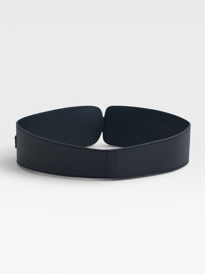 Cinto de pele faixa preto