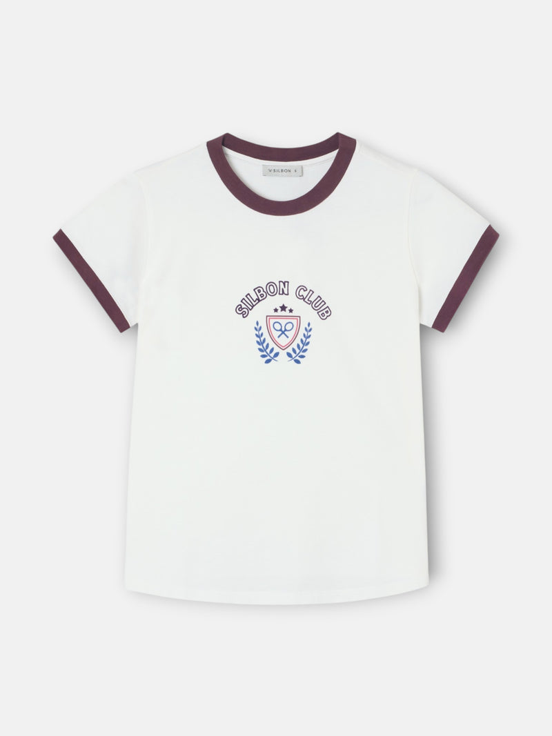 Camiseta woman silbon club crudo