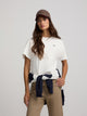 Camiseta mulher patch silbon branco