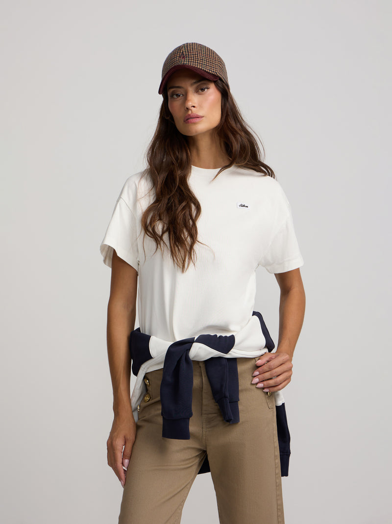 Camiseta woman parche silbon blanco