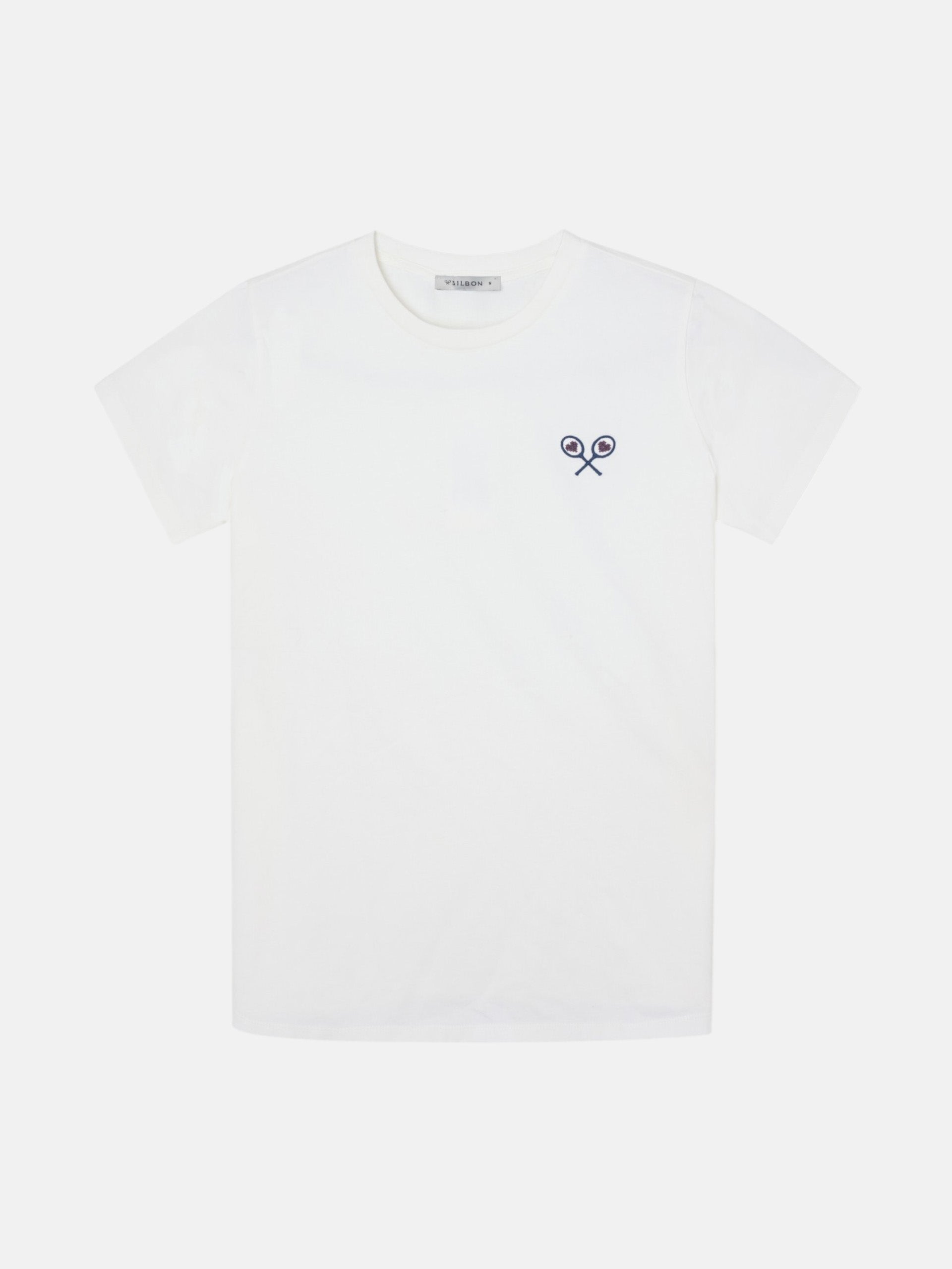 T-shirt femme lucky love écru