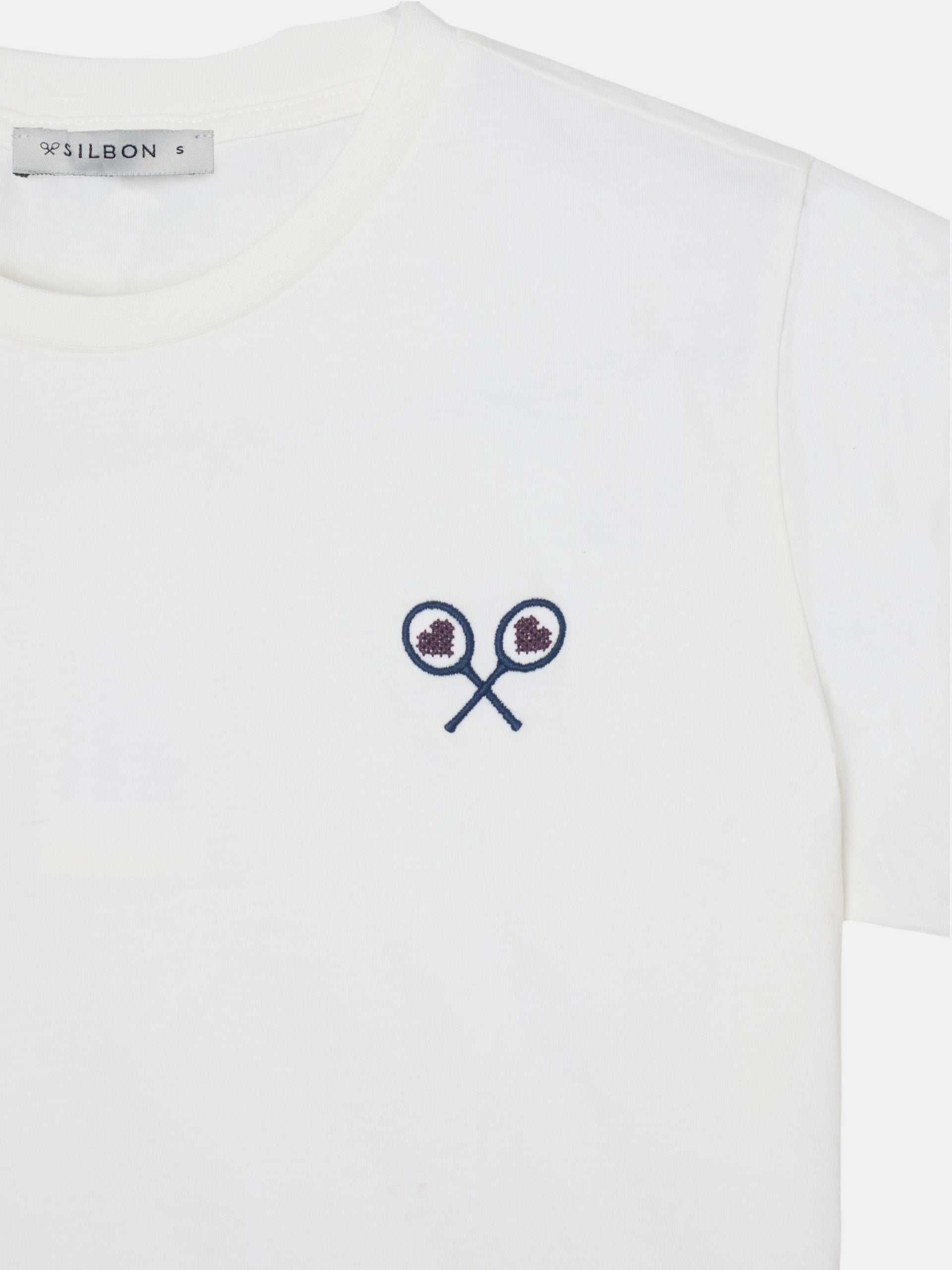 T-shirt femme lucky love écru