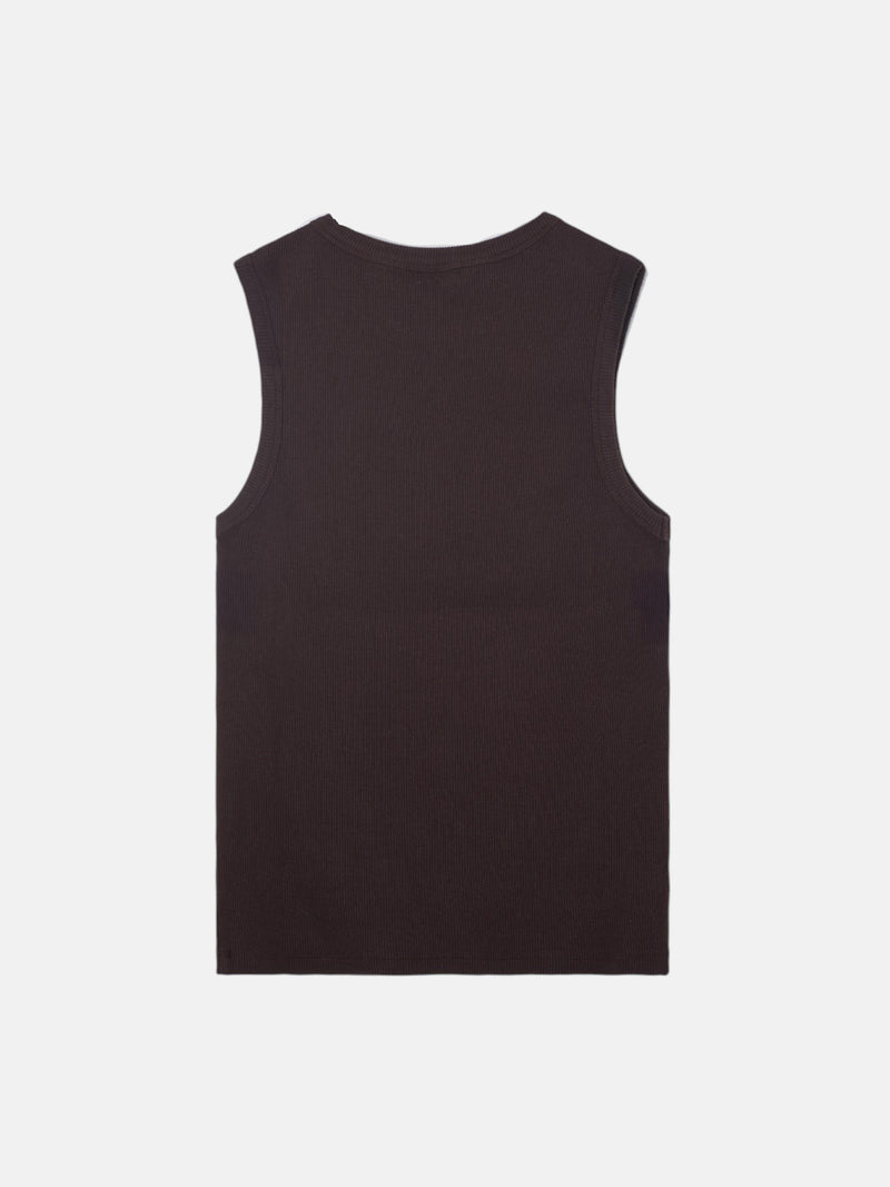 Débardeur femme avec clous marron