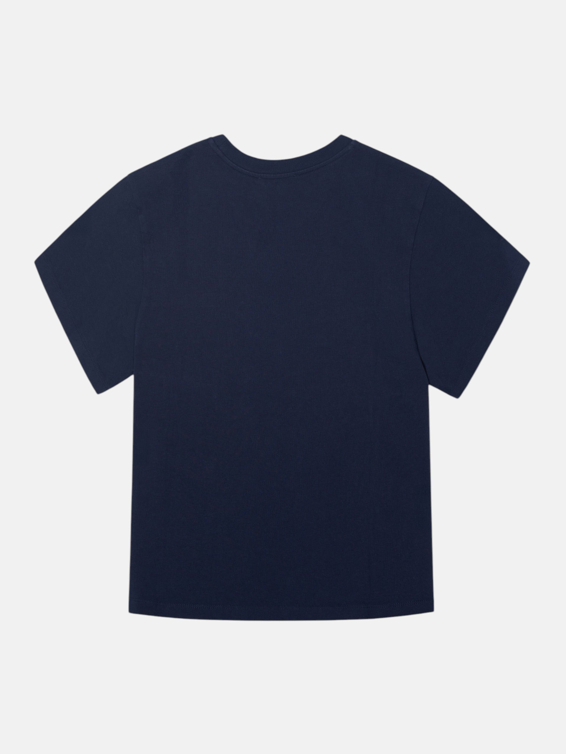 T-shirt mulher patch silbon azul-marinho