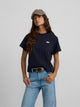 T-shirt mulher patch silbon azul-marinho