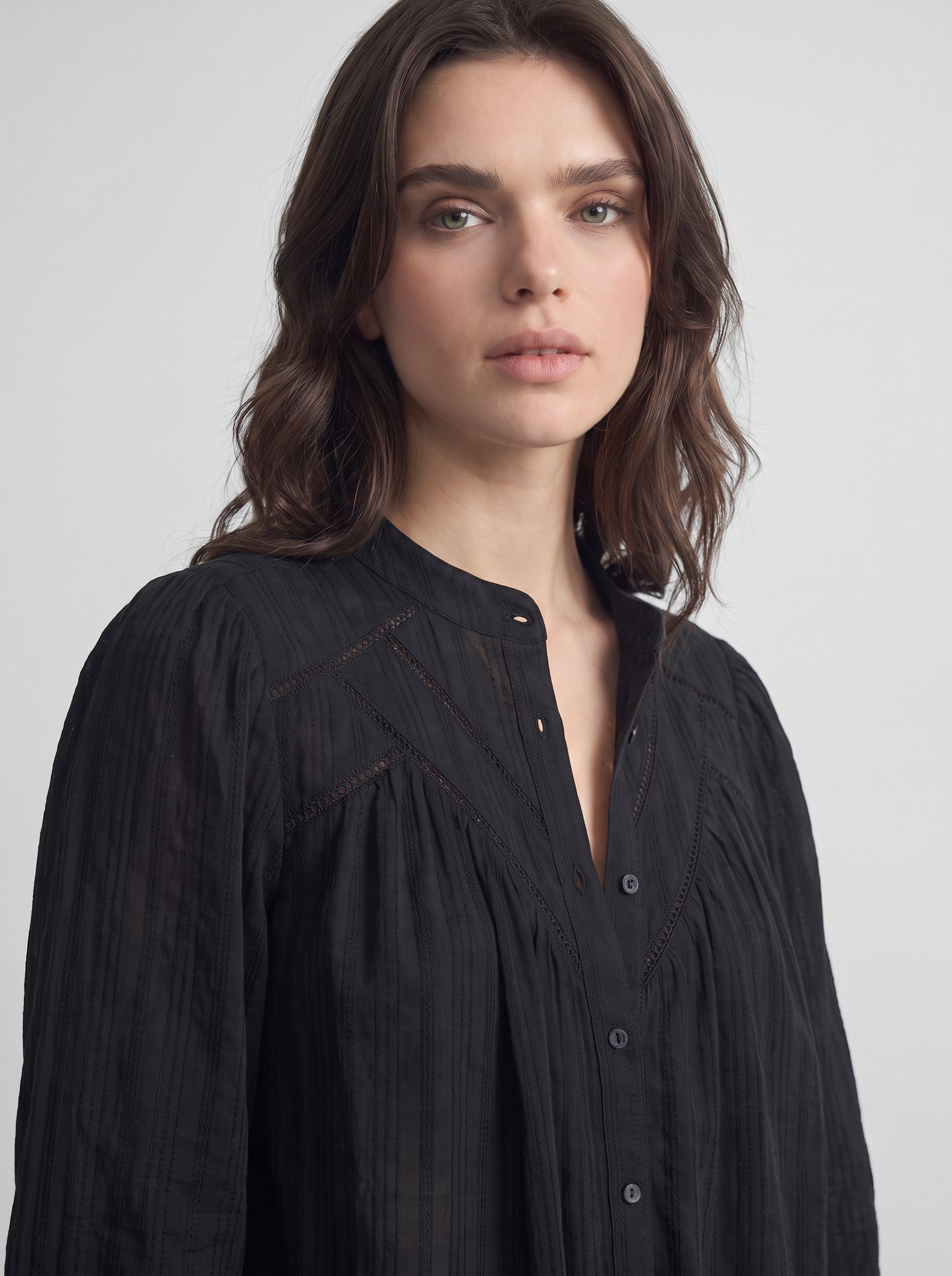 Blouse romantique noire