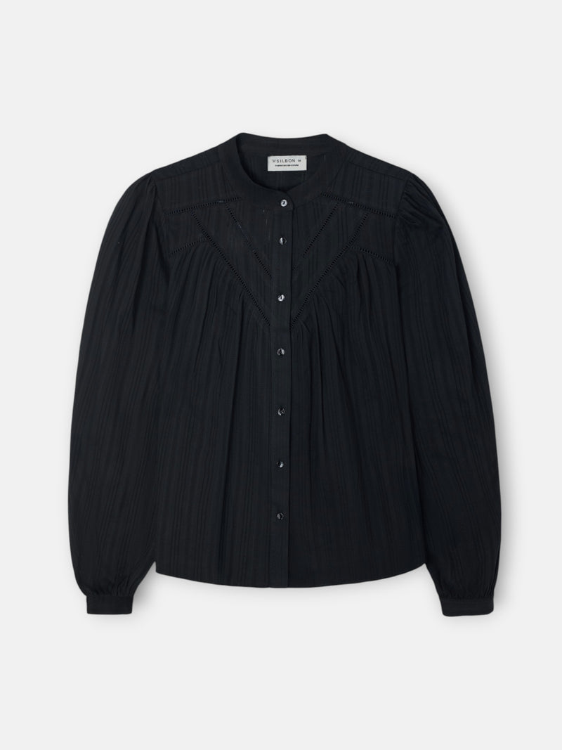 Blusa romântica preta