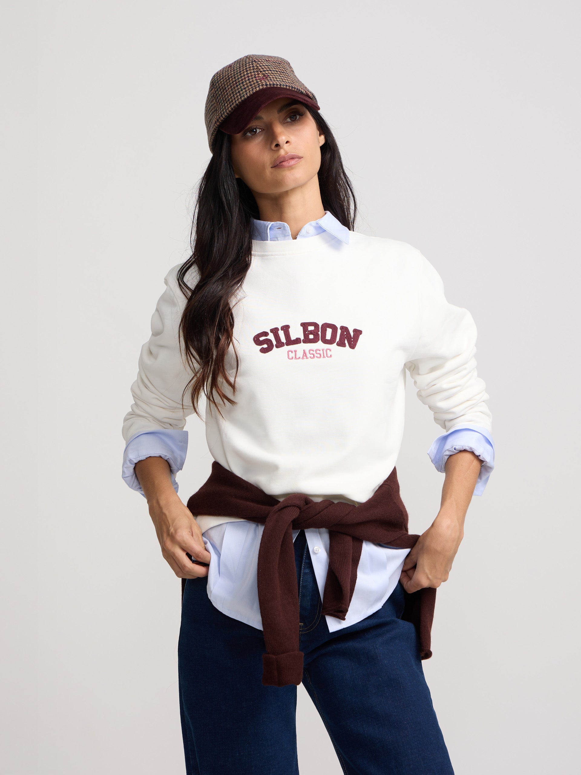 Sweatshirt mulher silbon classic cru